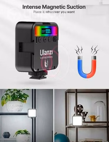 Foco Led Rgb Ulanzi Vl49 Para Celular, 359 Colores