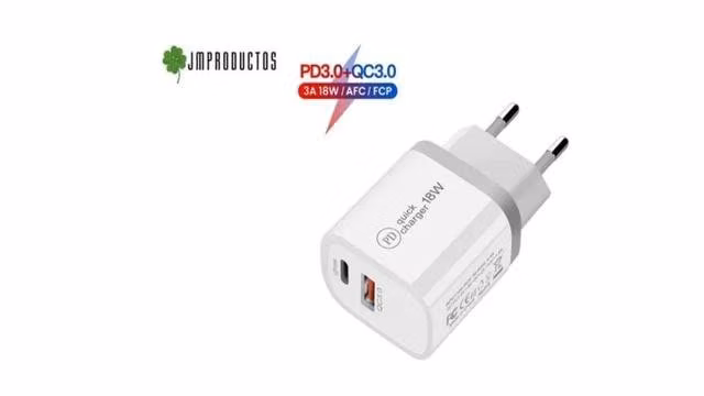 Cable Usb A TypeC Phiips+Cargador Pared Type C-USB - Imagen 3