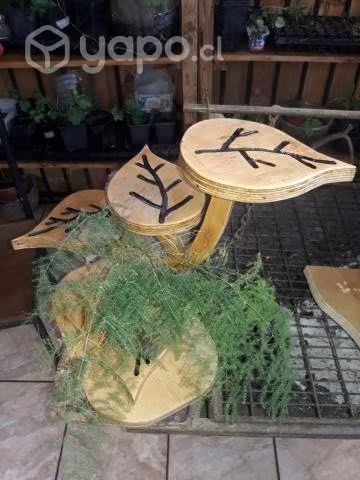 Porta maceteros de Madera