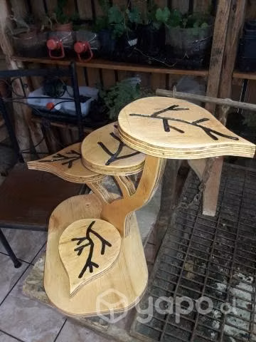 Porta maceteros de Madera