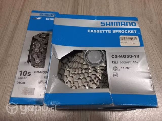 Casette Shimano Deore 10v con Cadena Shimano Deore