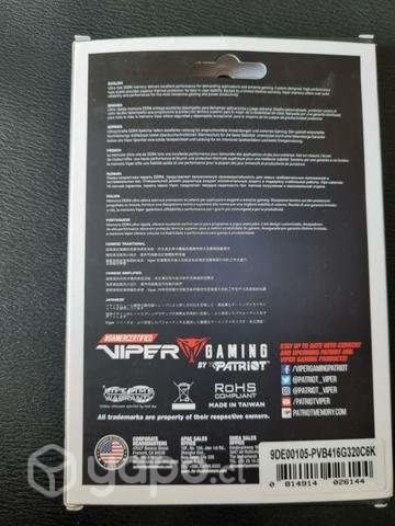 Patriot Viper Blackout 16gb (2×8gb) 3200 Mhz - Imagen 2