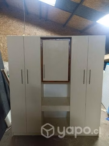 Mueble de melamina color almendra