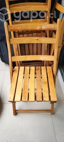 Sillas plegables de madera