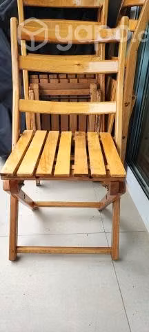 Sillas plegables de madera