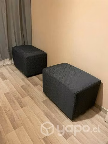 Sillón 3 cuerpos con 2 puff