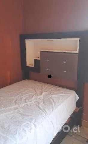 Cama 1 plaza con respaldo +2cajones