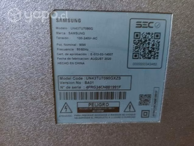Samsung Smart Tv 43" UHD 4K
