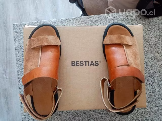 Sandalias mujer cuero Bestias
