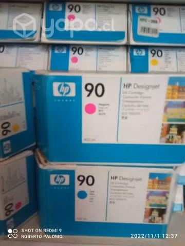 Tintas HP 90 colores originales de 400ml