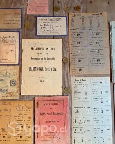 Compramos fichas antiguas de Salitreras y mineras