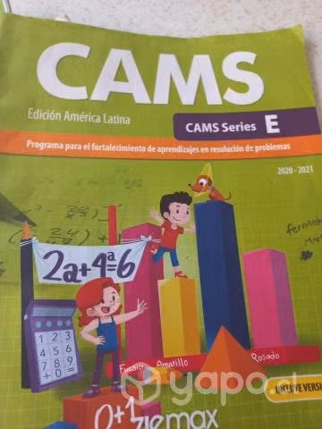 Texto escolar de Ingles Cams, book y cuadernilloc