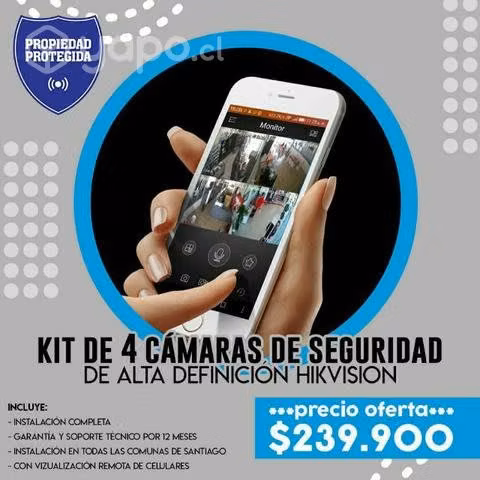 Camaras de seguridad Propiedad Protegida Chile