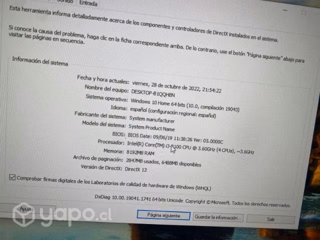 PC gamer con pantalla