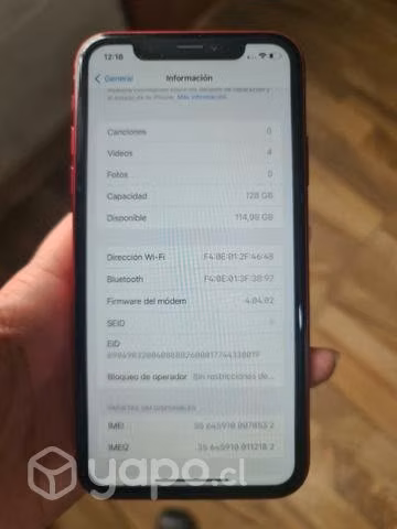 Iphone XR de 128 gb