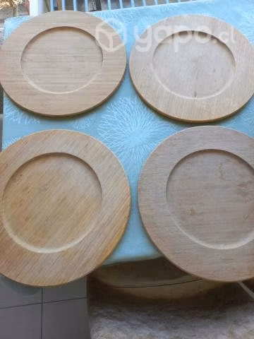 Base platos Bambu 4 unidades de 30cm