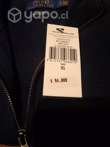 Chaleco polo original nuevo xl azul - Imagen 2