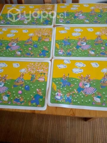 Individuales c/conejitos (7), nuevos