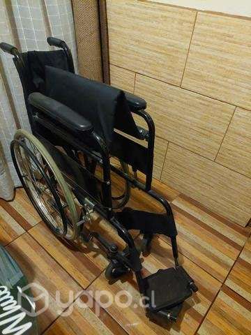 Silla de Ruedas Manual Negra - Imagen 2