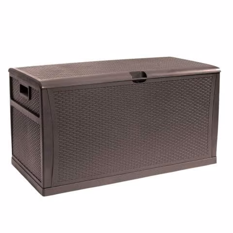 Bodega Baúl Jardín 460L Rattan 64x61x120 cm