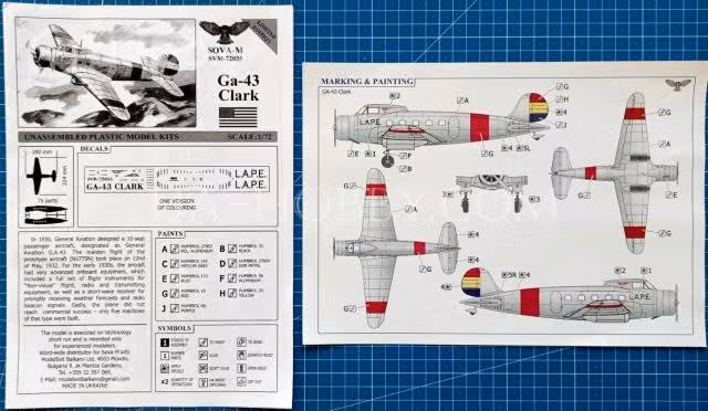 Maqueta Avión Ga-43 Clark, 1/72. Aviación Española - Imagen 4