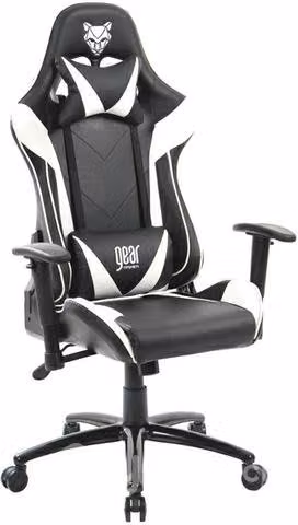 Nuevo Silla Gamer Gear Gamer Düngu -NEGRO/BLANCO