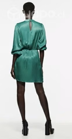 Vestido Satin Zara - Imagen 2