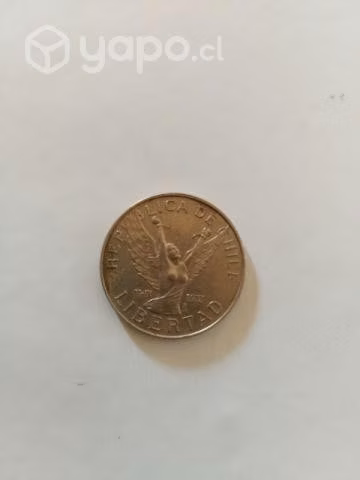 Moneda 10 pesos república de chile año 1973. - Imagen 2