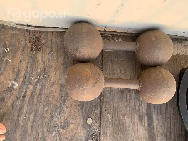 Maleta de pesas 50kg y mancuernas de 16kg