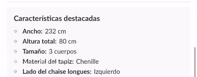 sillón, 1 año de uso