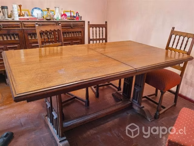 Comedor extensible con 8 sillas