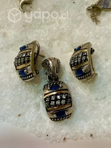Hermosas Joyas plata envejecida con oro - Imagen 2