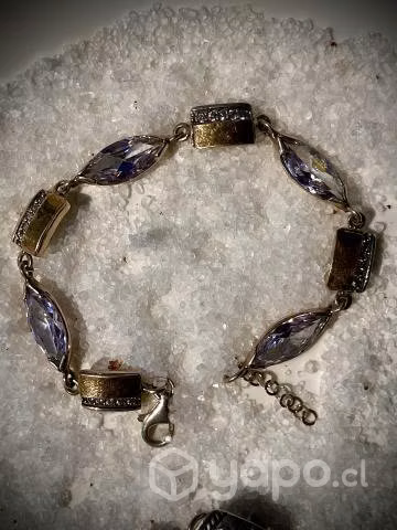 Hermosas Joyas plata envejecida con oro - Imagen 4