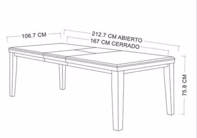 Mesa comedor extensible nueva - Imagen 5
