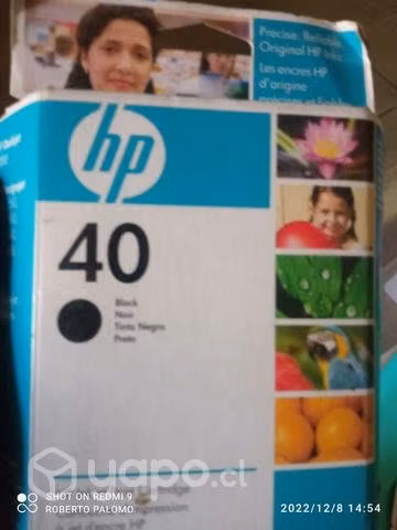 Tintas HP 15, 40 y 45 Black original de alta