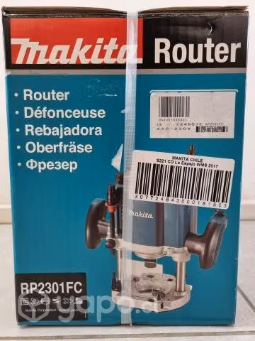 Fresadora Tupí Makita RP2301FC 12mm (1/2) SELLADA