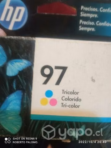 Tinta hp 97 color original de alta