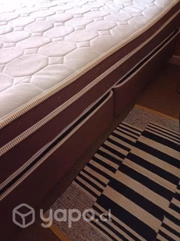 Cama 2 plazas base dividida