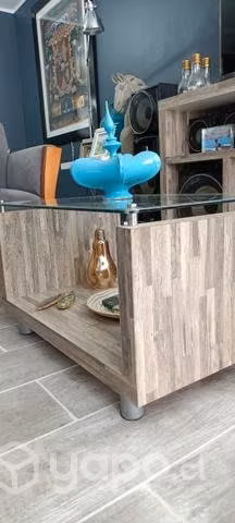 Juego de dos sillones y mesa de madera - Imagen 4