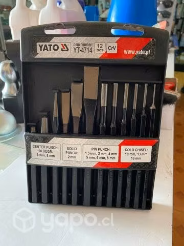Juego cinceles y botadores 12pcs yt-4714 - yato