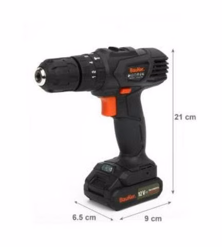 Taladro atornillador marca bauker