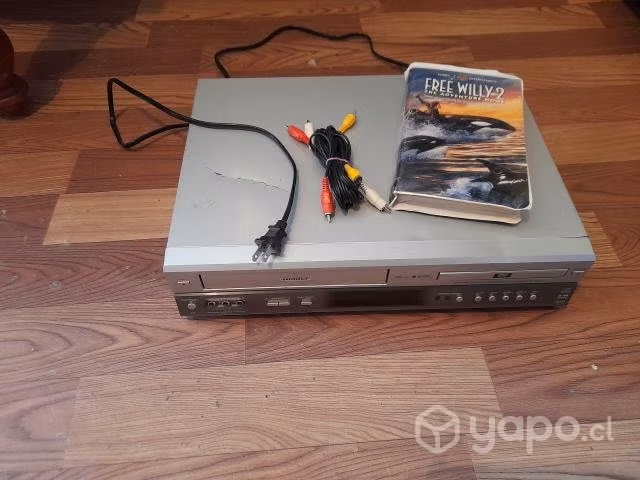 Reproductor vhs y dvd