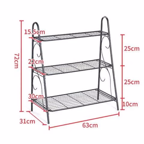 Estante Jardinera Metálico para Planta 3 Niveles