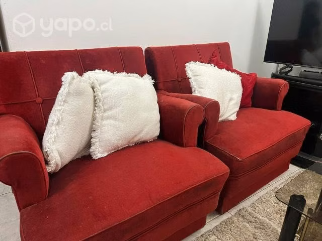 Living terciopelo Rojo