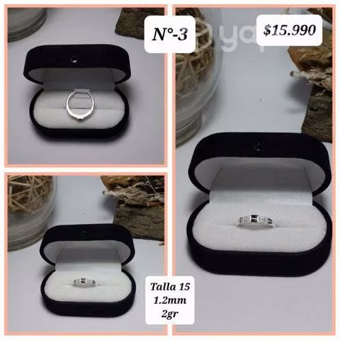 Anillos de plata italiana y oro