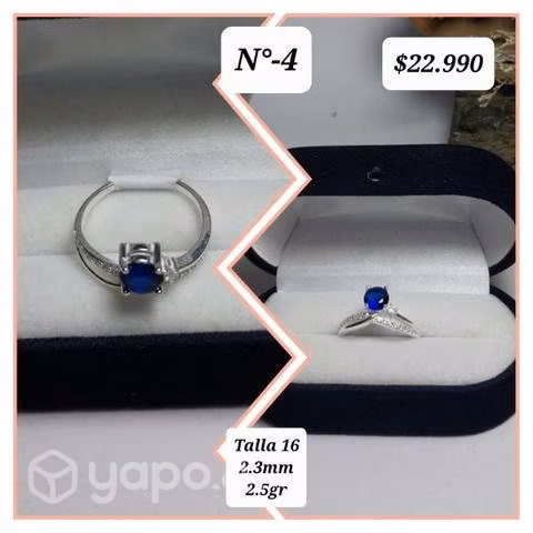 Anillos de plata italiana y oro