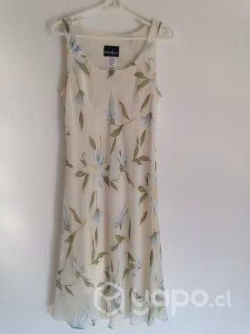 Vestido gasa talla S impecable, metros Tobalaba Co