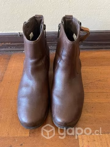 Botin Cuero Mujer Café