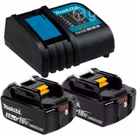 Cargador makita con dos pilas usados