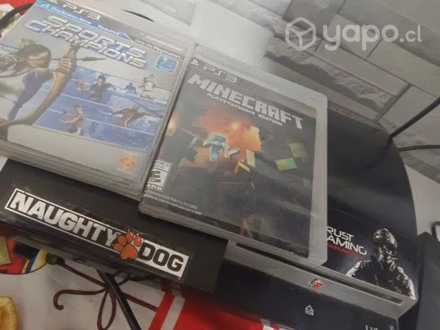Ps3 con 1 joystink y 2 juegos